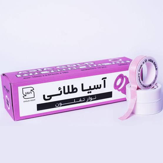 نوار تفلون صورتی آسیا گلد
